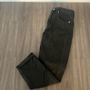 Madewell Women’s Classic Straight Leg Black Jeans size 24